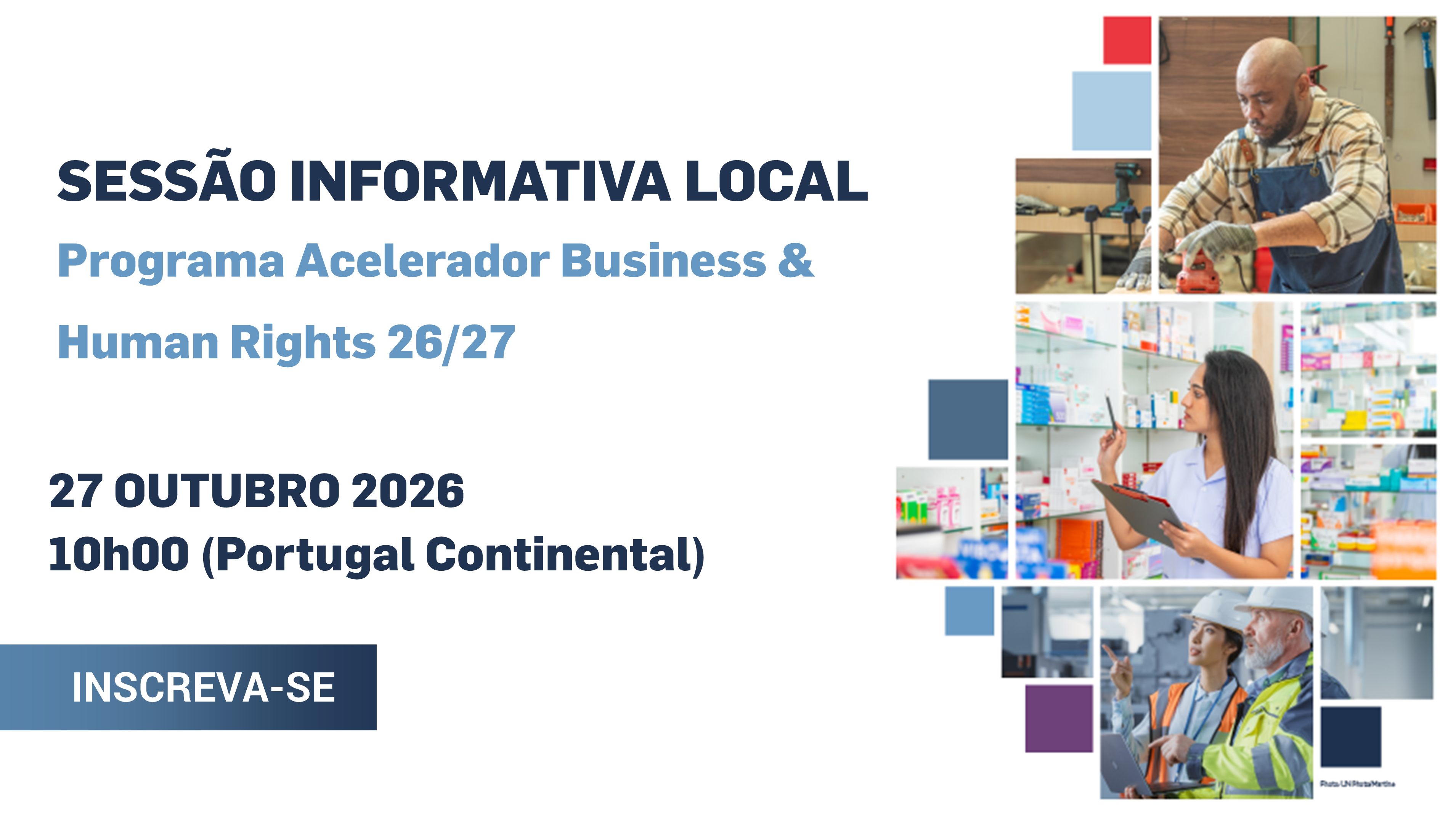 Inscreva-se na Sessão Informativa Local - Programa Business & Human Rights