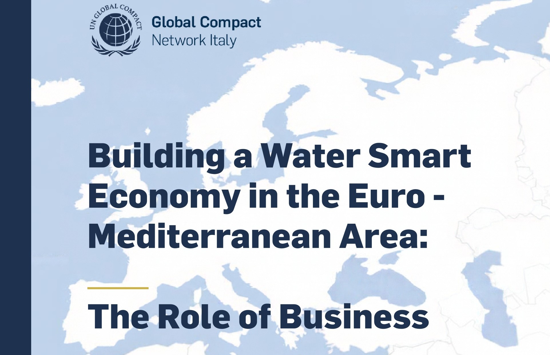 UN Global Compact Network Portugal participa em estudo sobre o futuro da água na região Euro-Mediterrânica